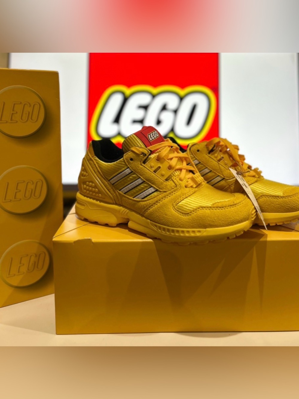 Lego X adidas ZX 8000-  Kids size 31/2 Limited Edition 💛 NWT